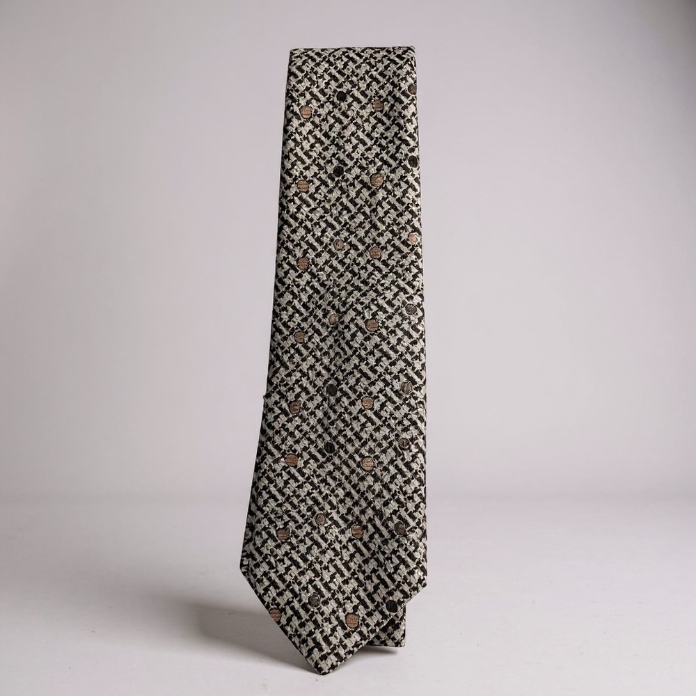 Vintage Tonino Firenze Cravats Mens Polyester Blend Geometric Dot Necktie